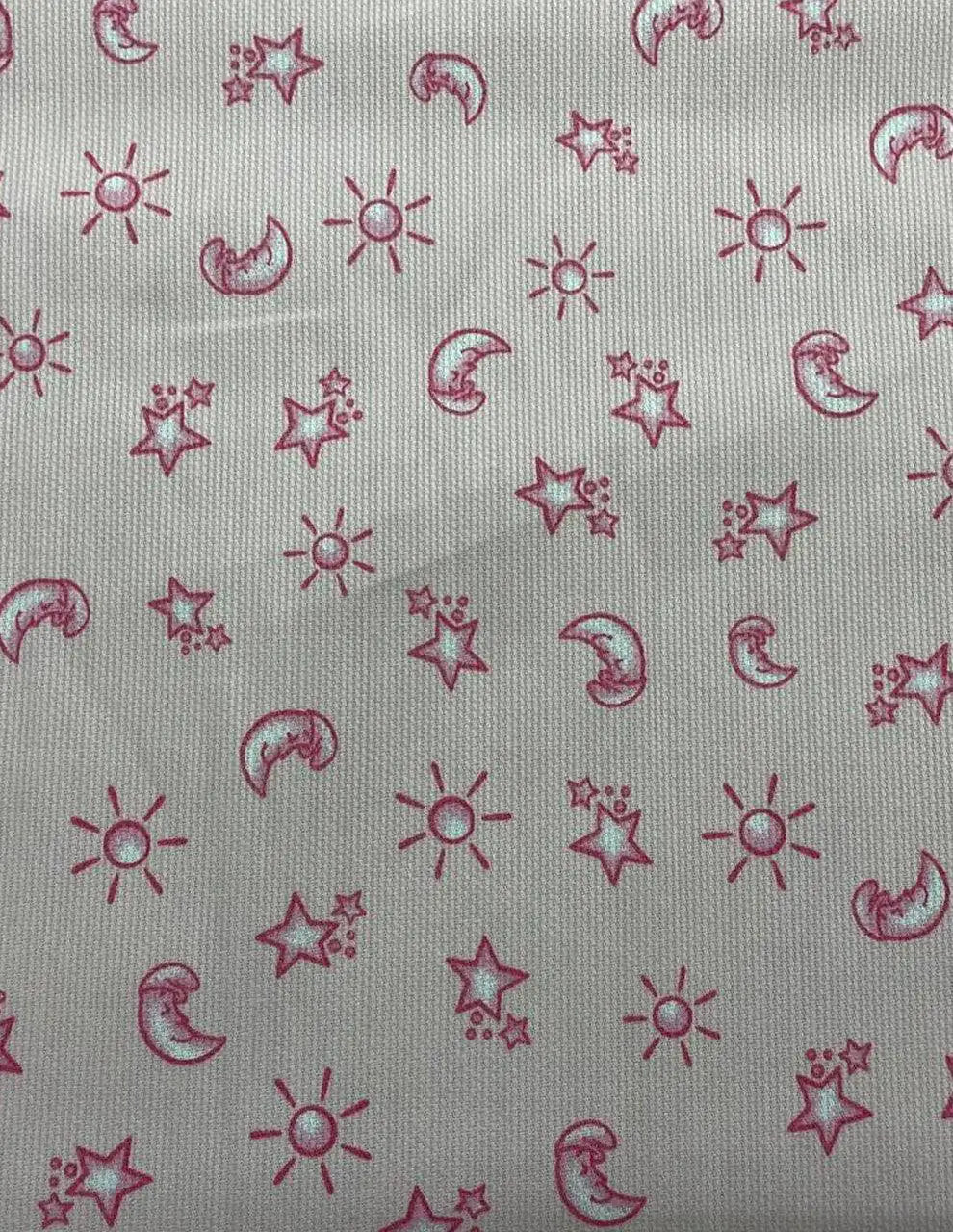 Piquet Millerighe Stelle Sole Luna Celeste Rosa