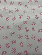Piquet Millerighe Stelle Sole Luna Celeste Rosa