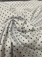 Piquet Pois Bianco Blu Scuro