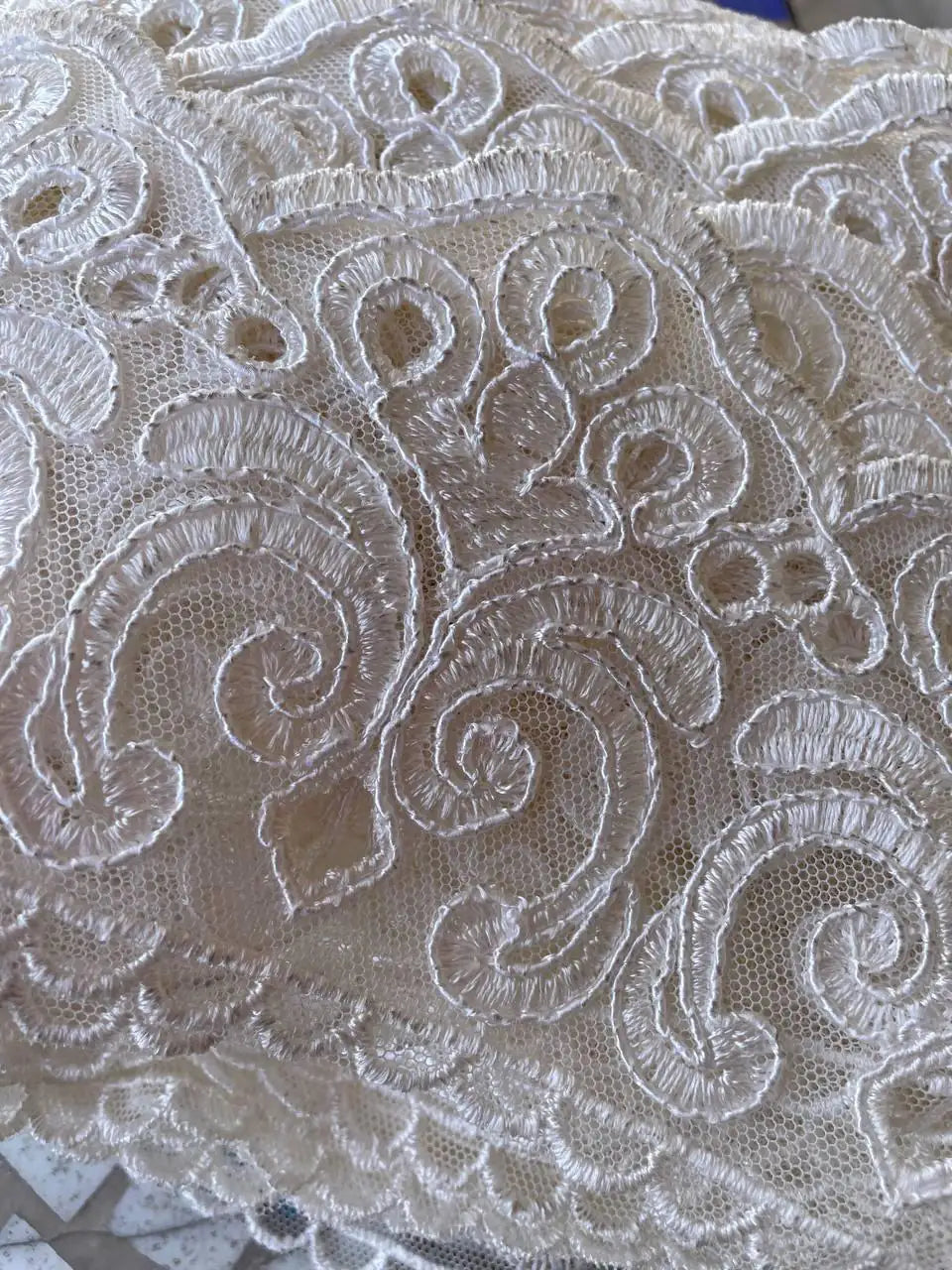 Pizzo Macrame Avorio 12CM