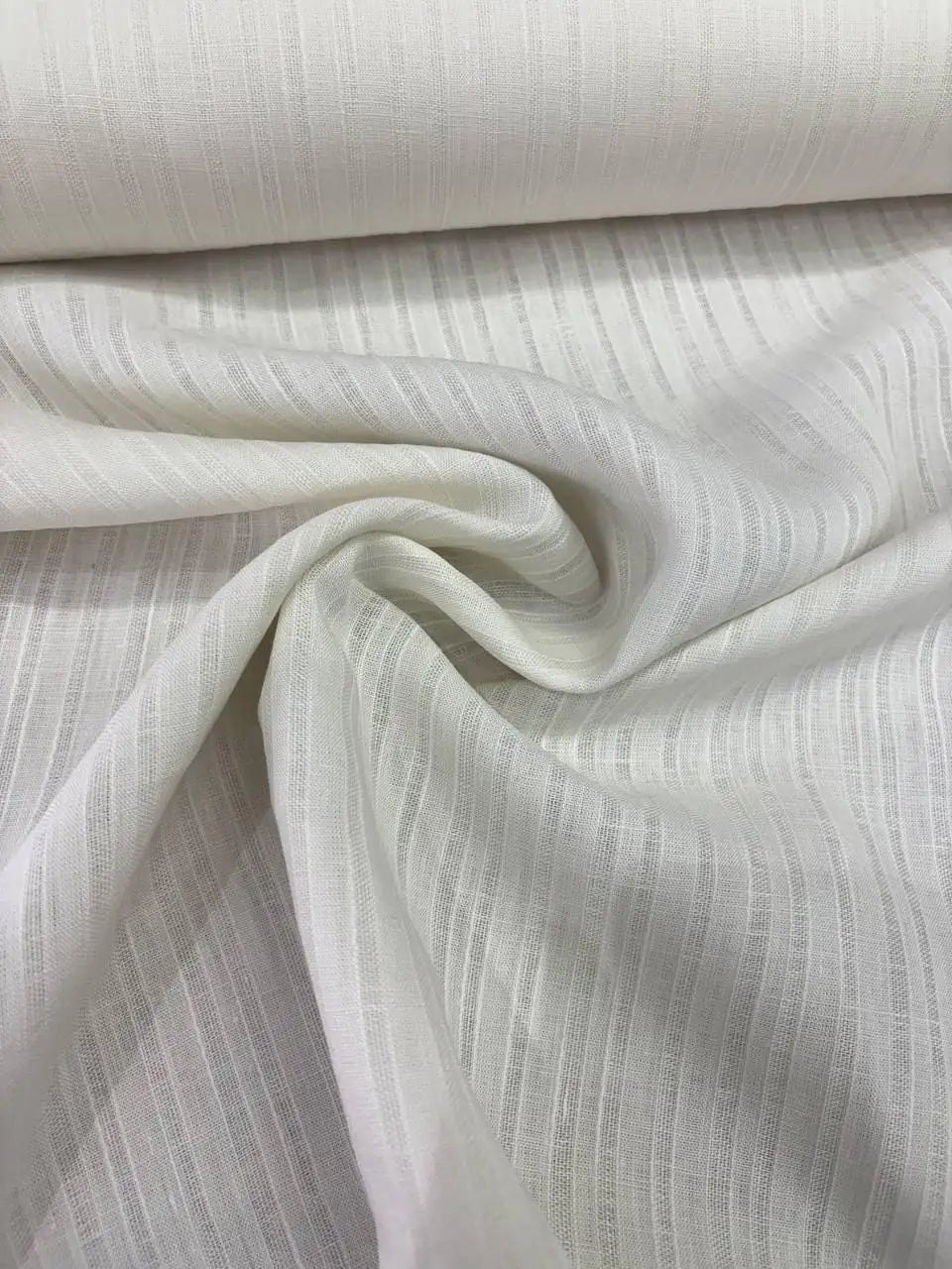 Puro Lino Bianco Seta Traforato