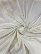 Rete (tullè) Bielastico Bianco Glitter ORO