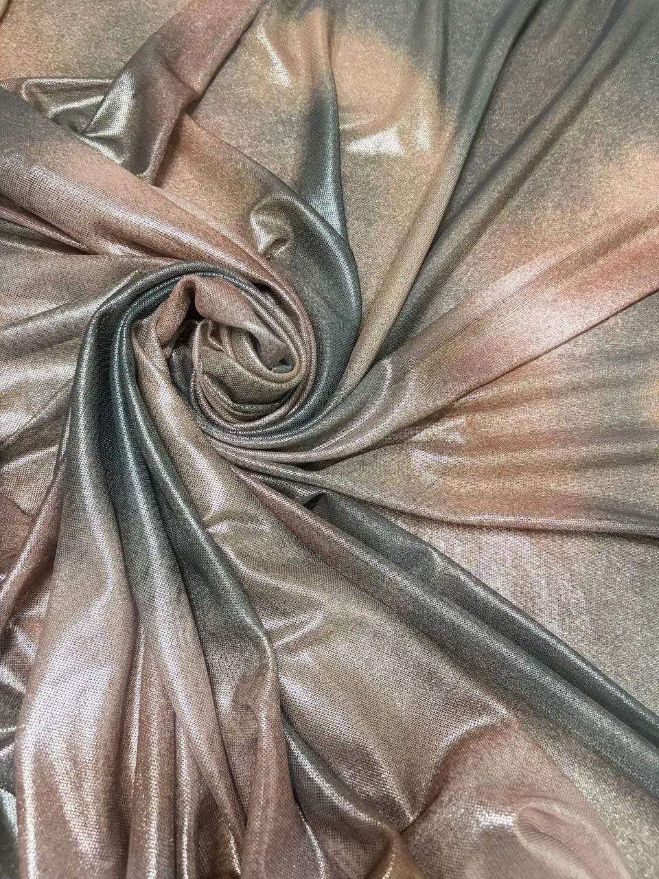 Rete (tullè) Bielastico Fantasia Maltinta Bronzo Verde