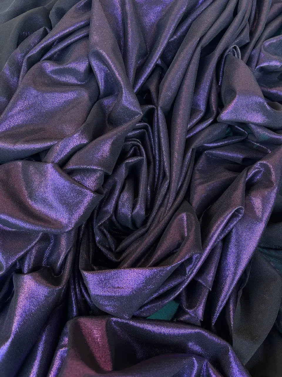 Rete (tullè) Bielastico Viola Glitter