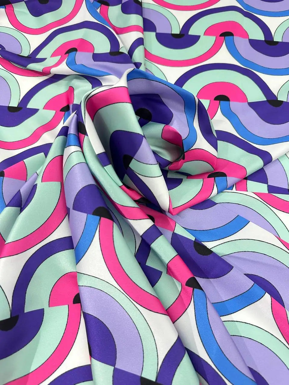 Satin Abstrat Arcobaleno 3,00x1,50