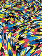 Satin Astratto Stile Pucci 3,00X1,50
