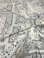 Scampolo Bandana Black White 3,50x150