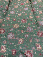 Scampolo Gobelin Astratto Verde Fiore 300x280 Vintage