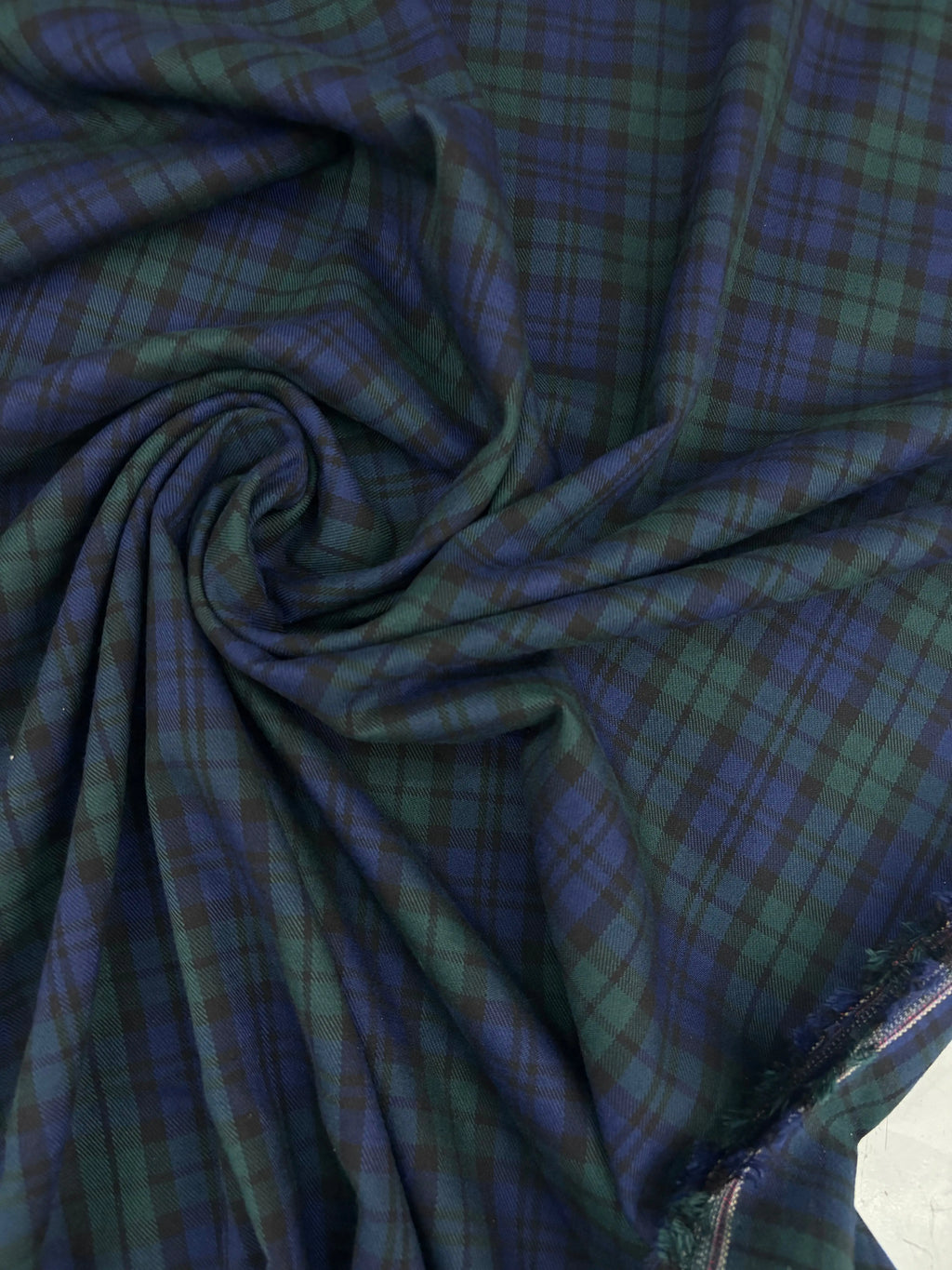 Scampolo Tartan Scozzese Quadro Verdone Black Watch Inglese 0,45x1,50