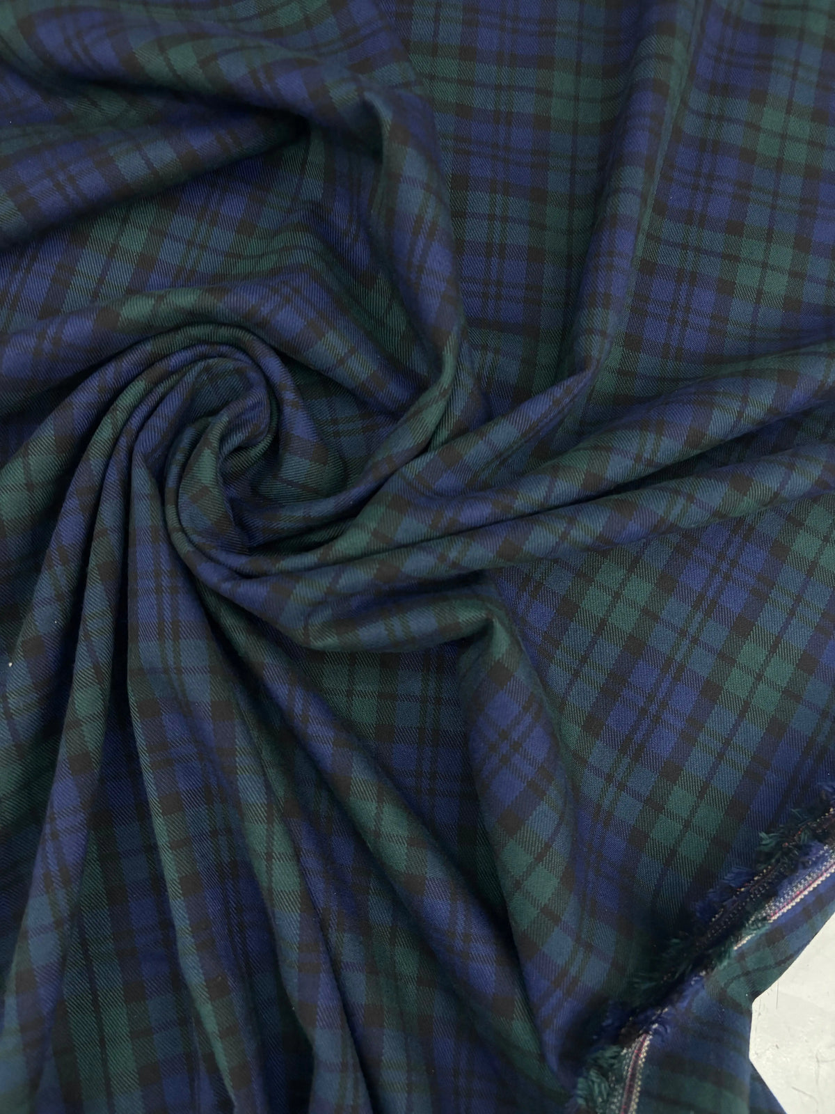 Scampolo Tartan Scozzese Quadro Verdone Black Watch Inglese 0,45x1,50