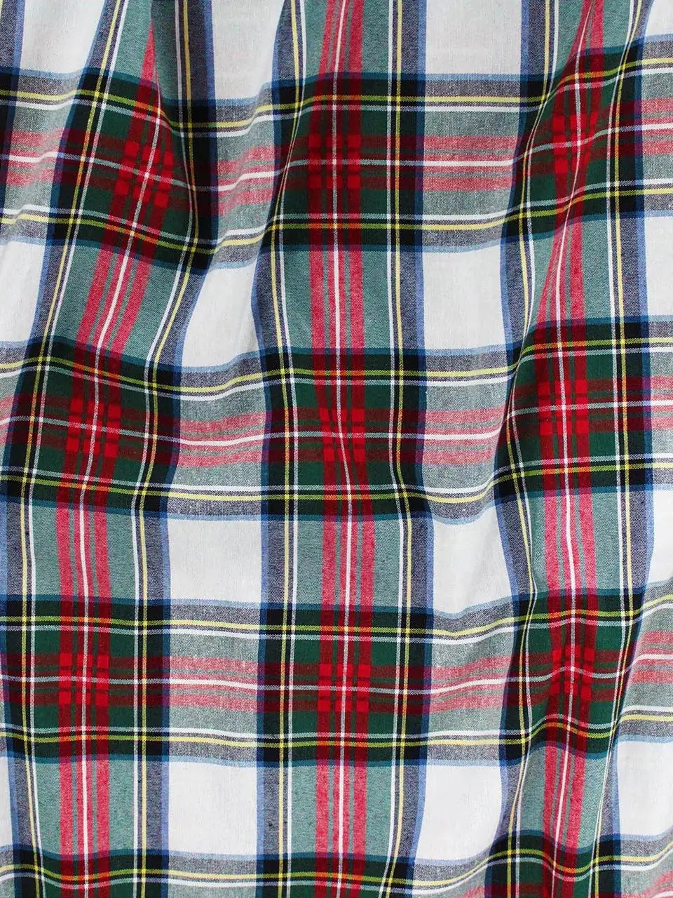 Scozzese Tartan Cotone Bianco 280