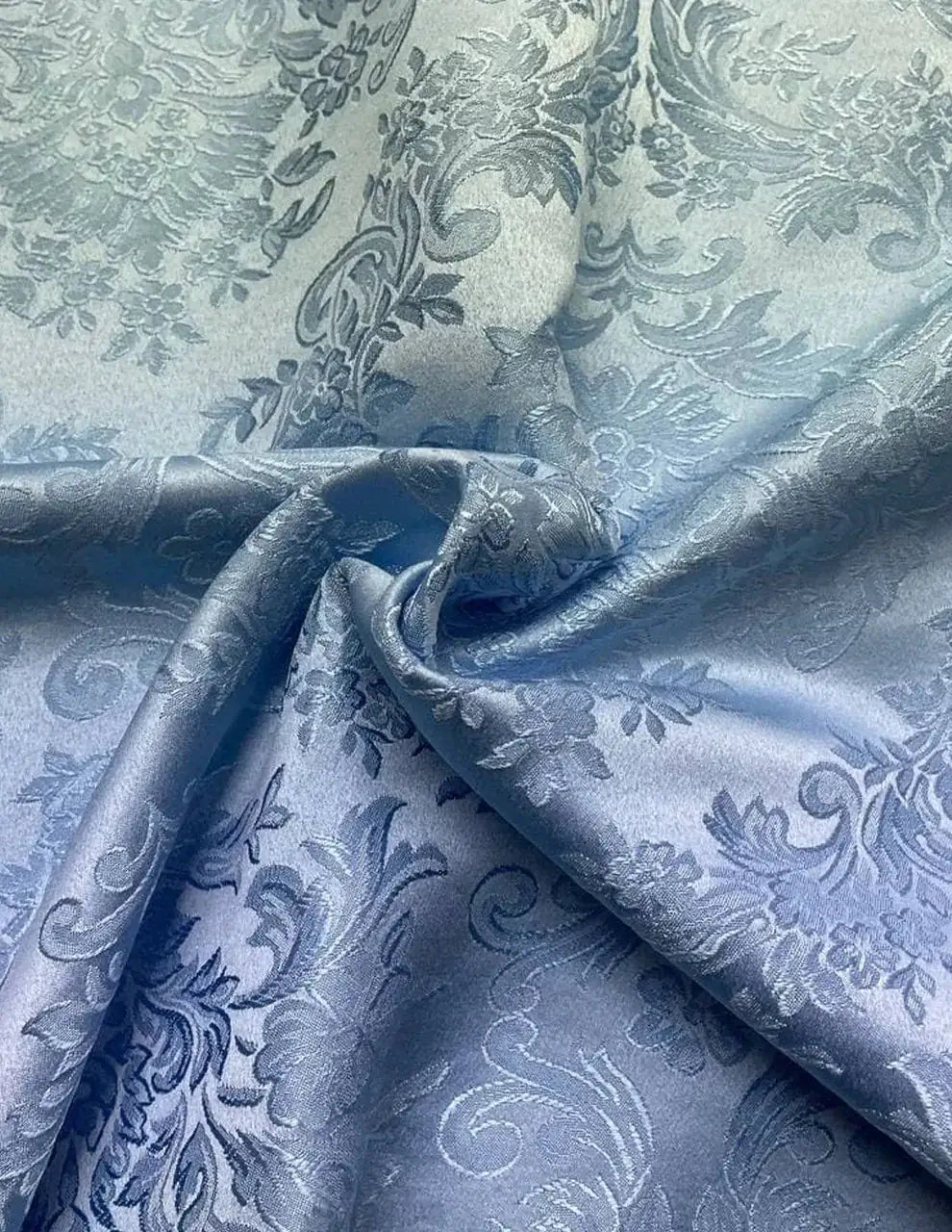Tappezzeria Damascato Jacquard Celeste 280H