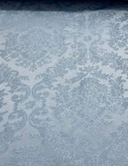 Tappezzeria Damascato Jacquard Celeste 280H