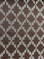 Tappezzeria Damascato Jacquard Marrone
