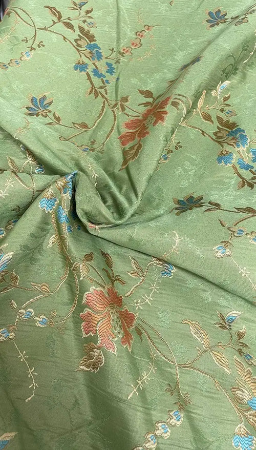Tappezzeria San leucio Faraone Floreale Verde 280H