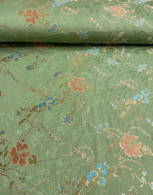 Tappezzeria San leucio Faraone Floreale Verde 280H