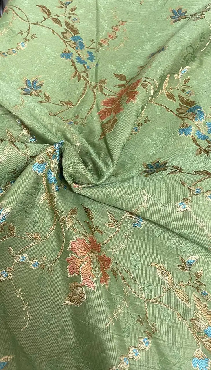 Tappezzeria San leucio Faraone Floreale Verde 280H