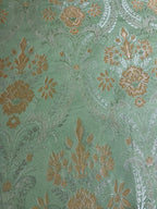 Tappezzeria Stile Ducale Blu Verde