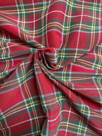 Tartan Cotone Tinto In Filo Quadro Grande 140 offerta