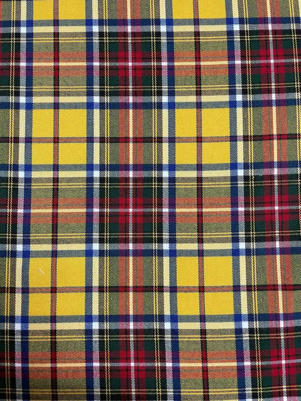 Tartan Scozzese Lanetta Quadro Giallo