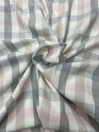 Tartan Scozzese Quadretto Grigio Rosa Edimburgo