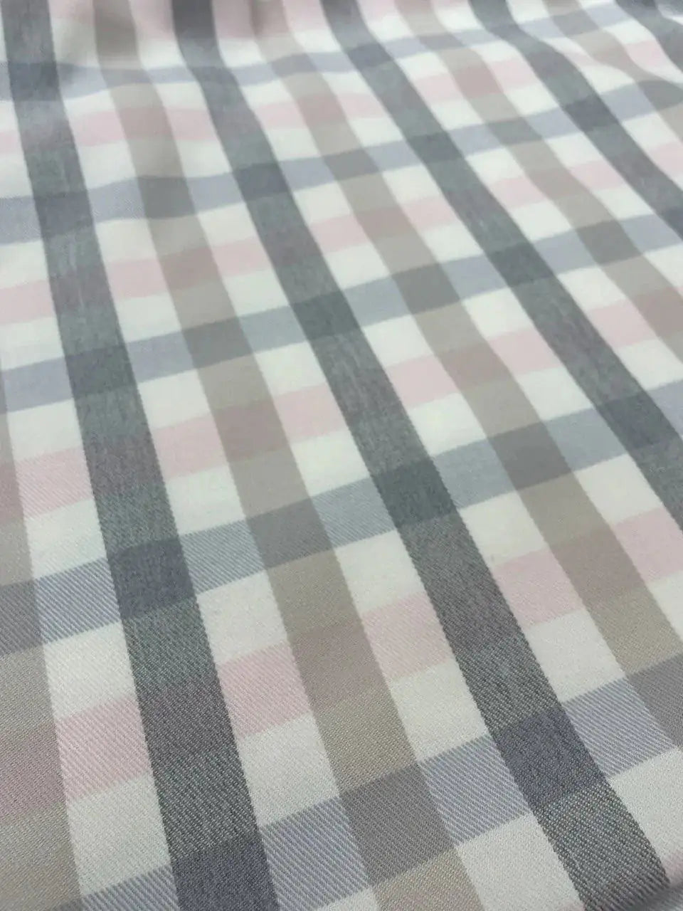 Tartan Scozzese Quadretto Grigio Rosa Edimburgo