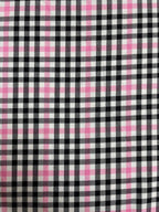 Tartan Scozzese Rosa Nero Quadri