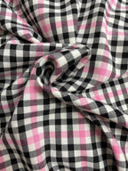 Tartan Scozzese Rosa Nero Quadri