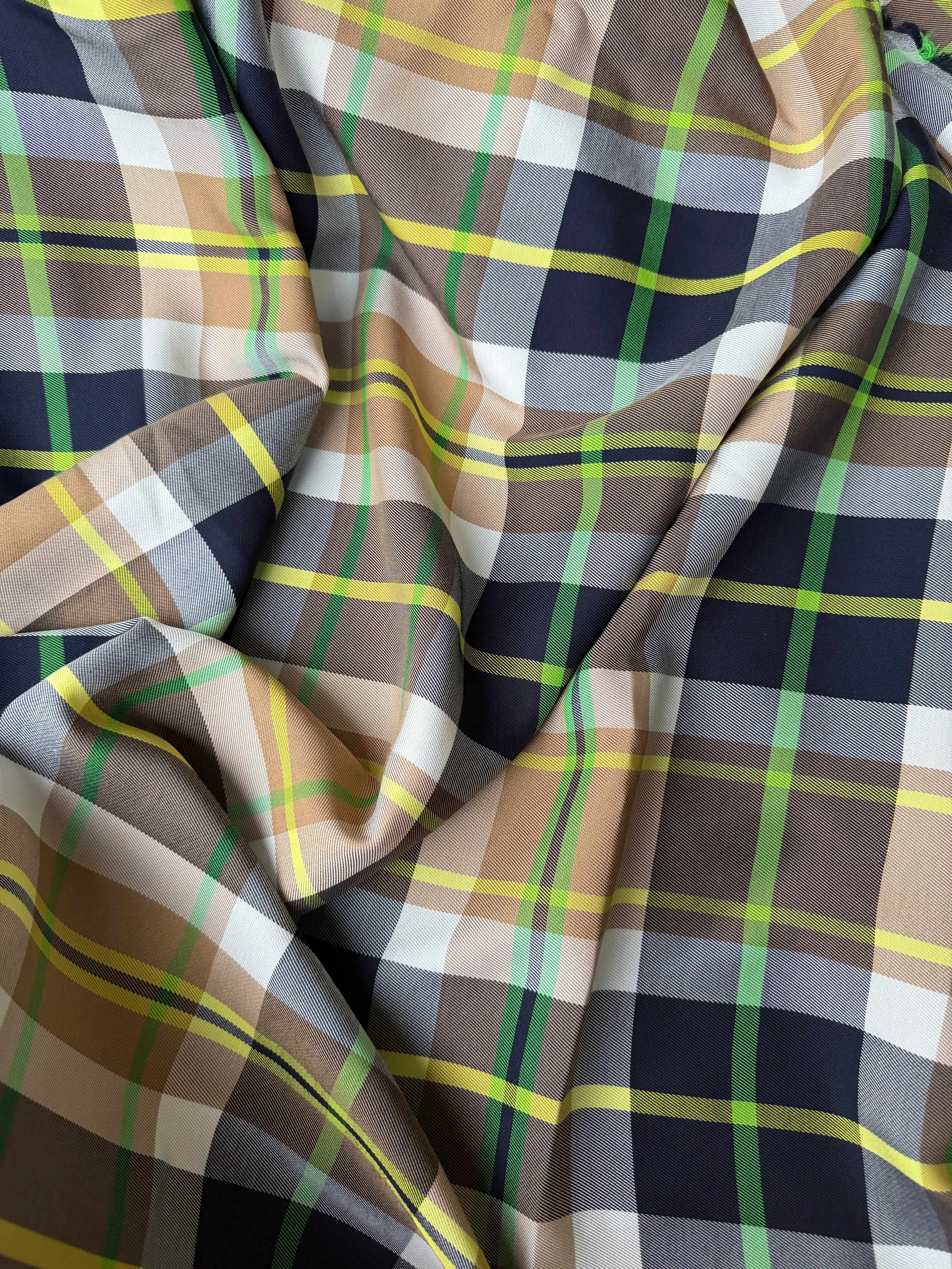 Tartan Viscosa/Cotone Happy