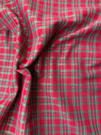Tartan cotone tinto in filo Glitter oro h140 tre varianti
