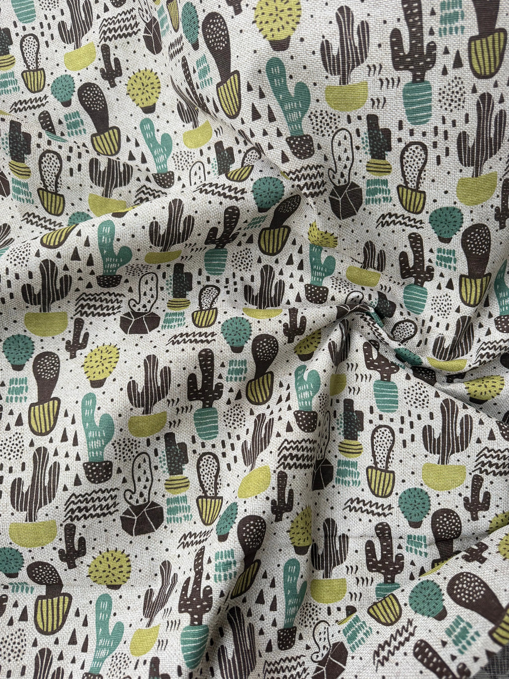 Tessuto Cotone Arredo Cactus Small
