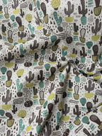 Tessuto Cotone Arredo Cactus Small