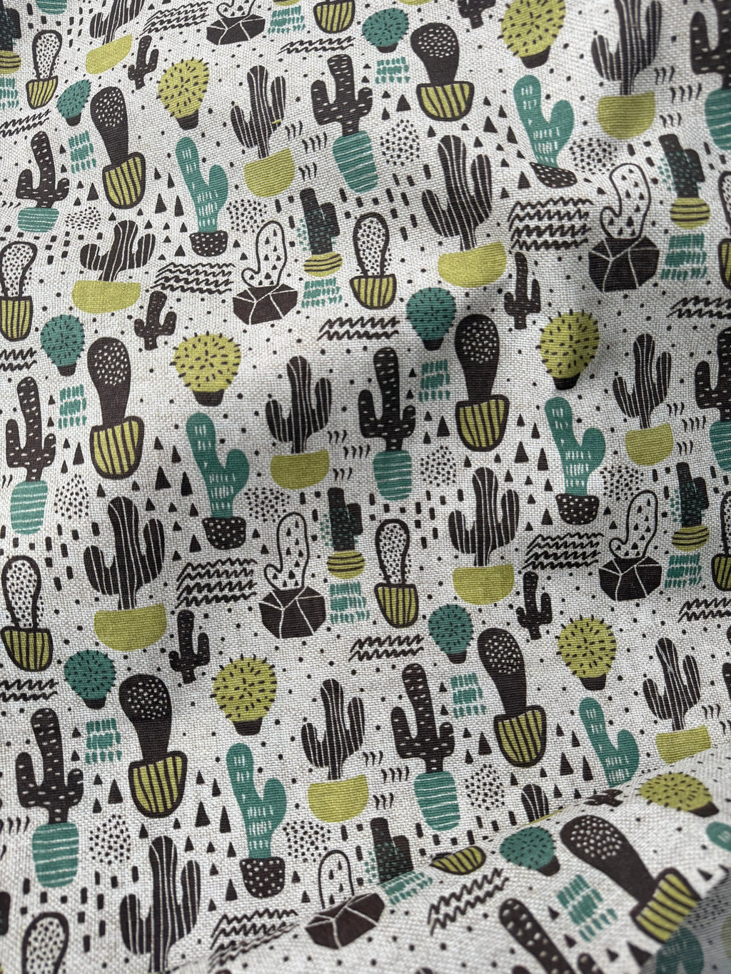 Tessuto Cotone Arredo Cactus Small