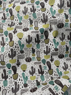 Tessuto Cotone Arredo Cactus Small