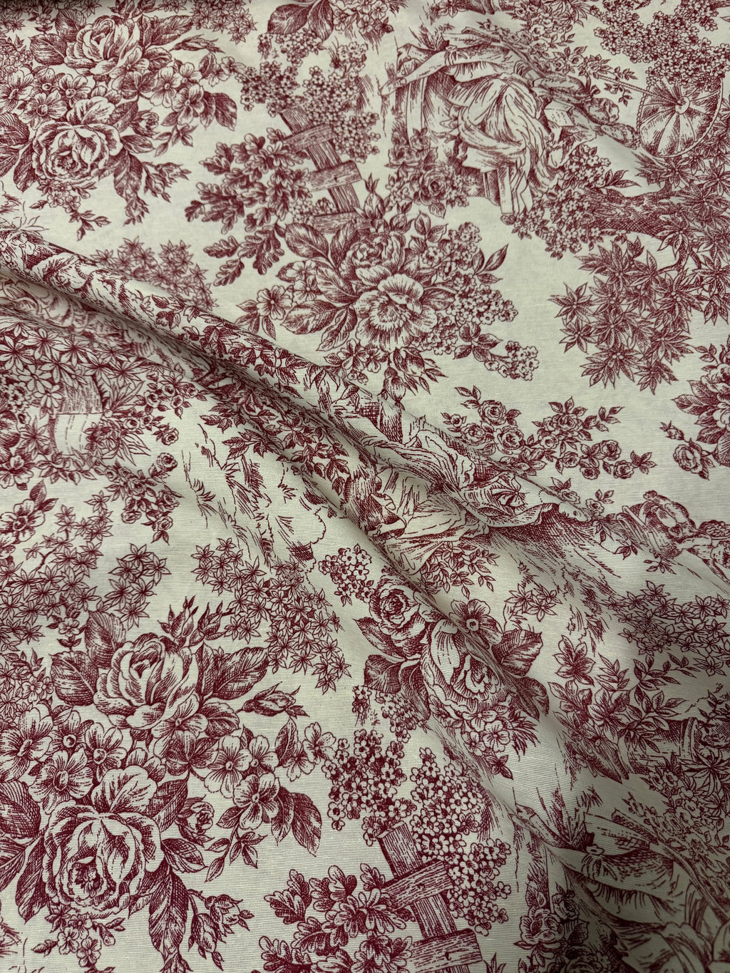 Tessuto Cotone Arredo Tela de Jouy
