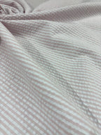 Tessuto Cotone Clo Clo Rigato Rosa Riga rosa