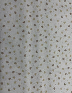 Tessuto Cotone Cuori Beige Percalle 150H