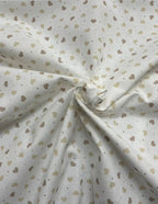 Tessuto Cotone Cuori Beige Percalle 150H