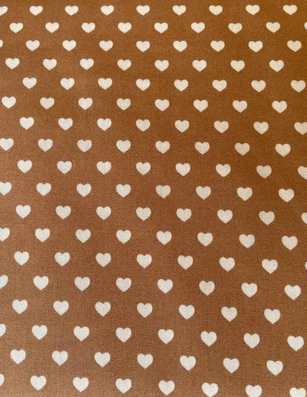 Tessuto Cotone Cuori Cuoricini Beige 150H