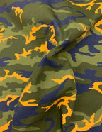 Tessuto Cotone Mimetico Canvas