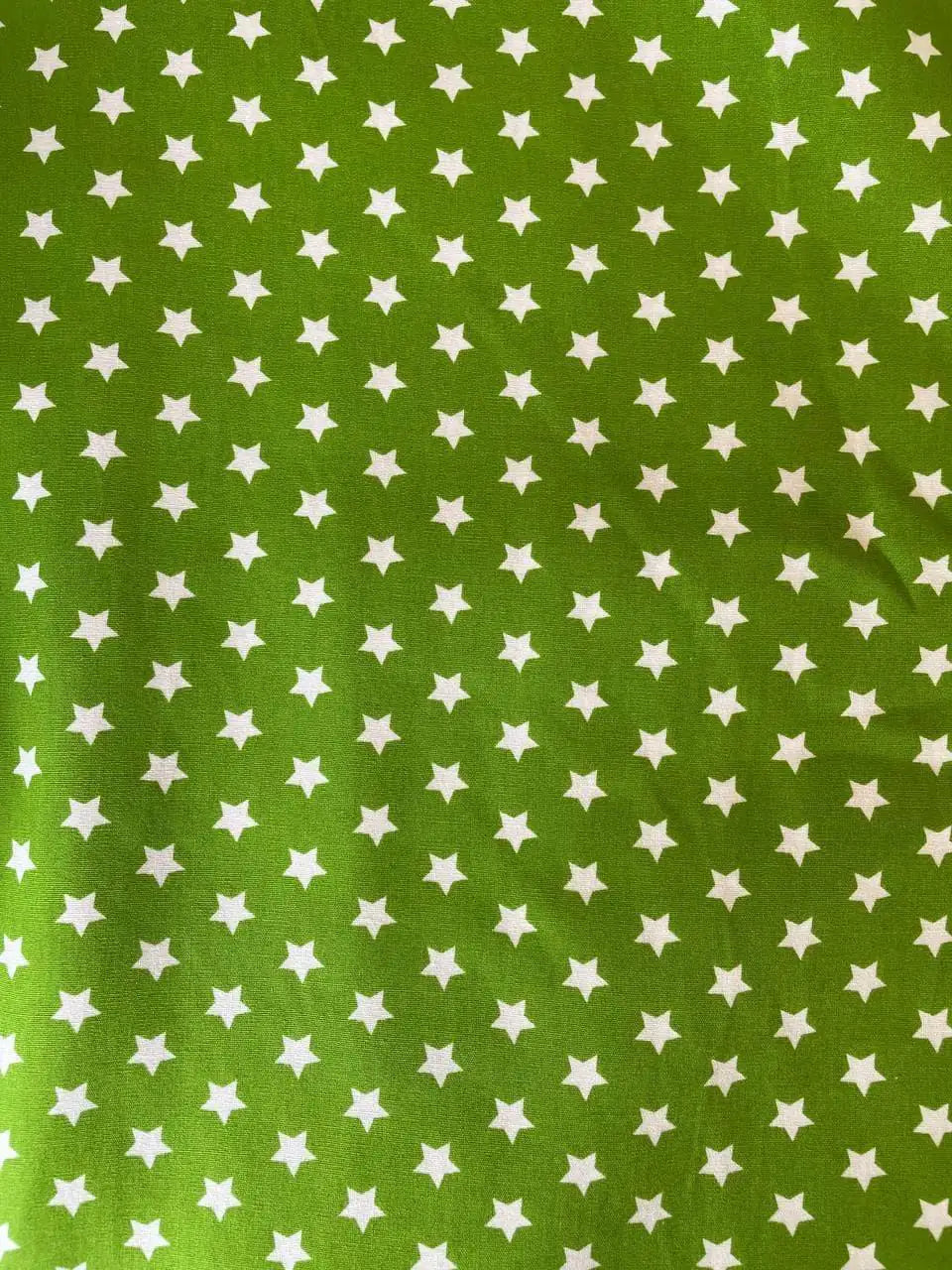 Tessuto Cotone Stelle Verde 150H