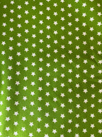 Tessuto Cotone Stelle Verde 150H