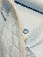 Tessuto Cotone Trapuntato Doubleface Rombi