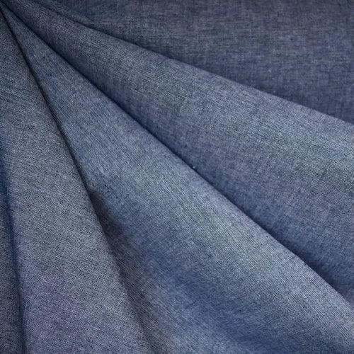 Tessuto Jeans Cambrè Chambray Leggero Scuro