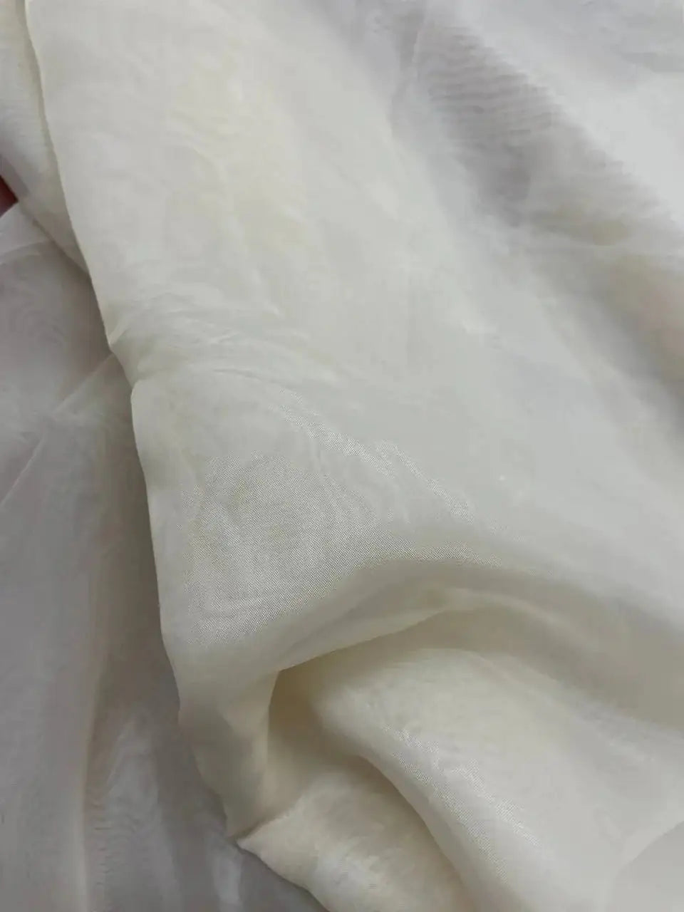 Tessuto Organza Tendaggio Avorio Velo 3 METRI
