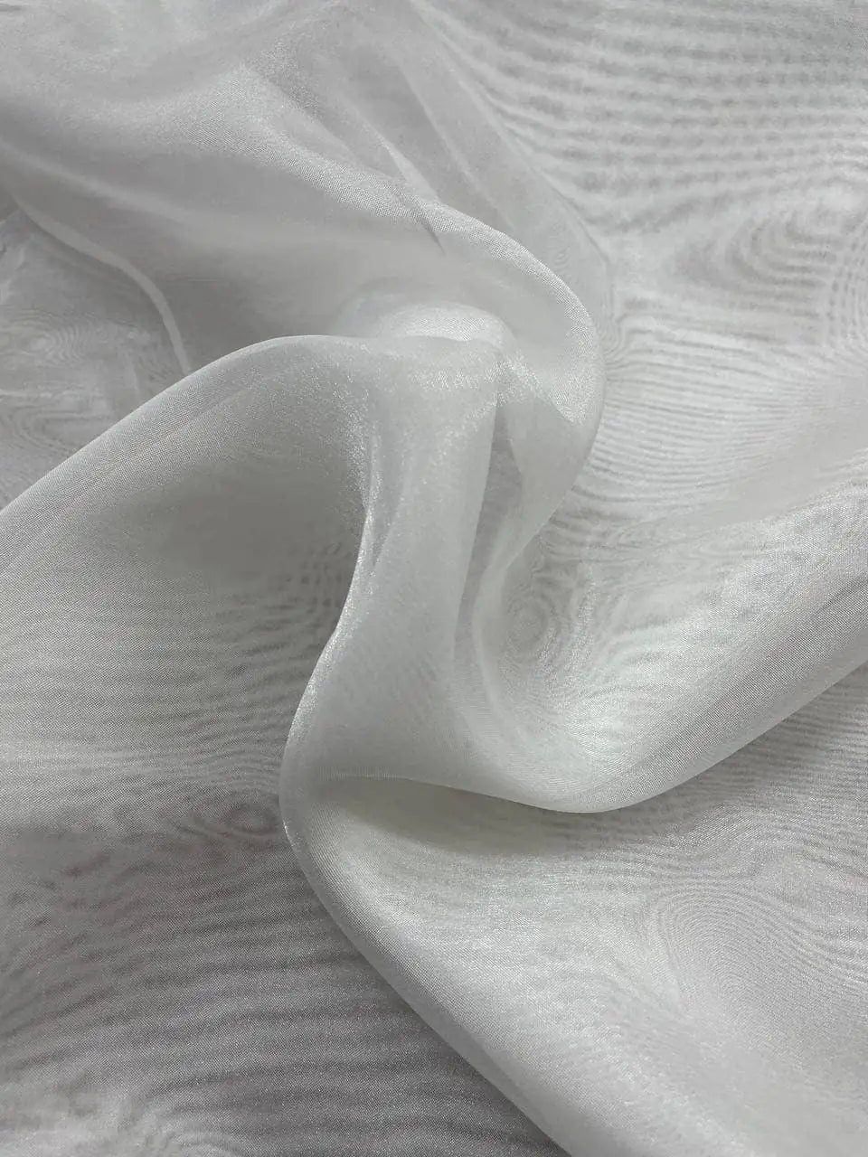 Tessuto Organza Tendaggio Bianco Velo