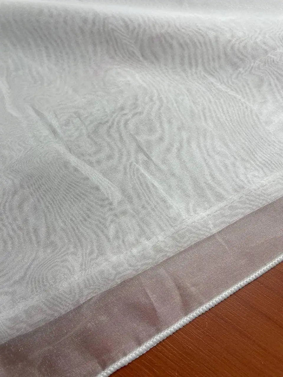 Tessuto Organza Tendaggio Bianco Velo