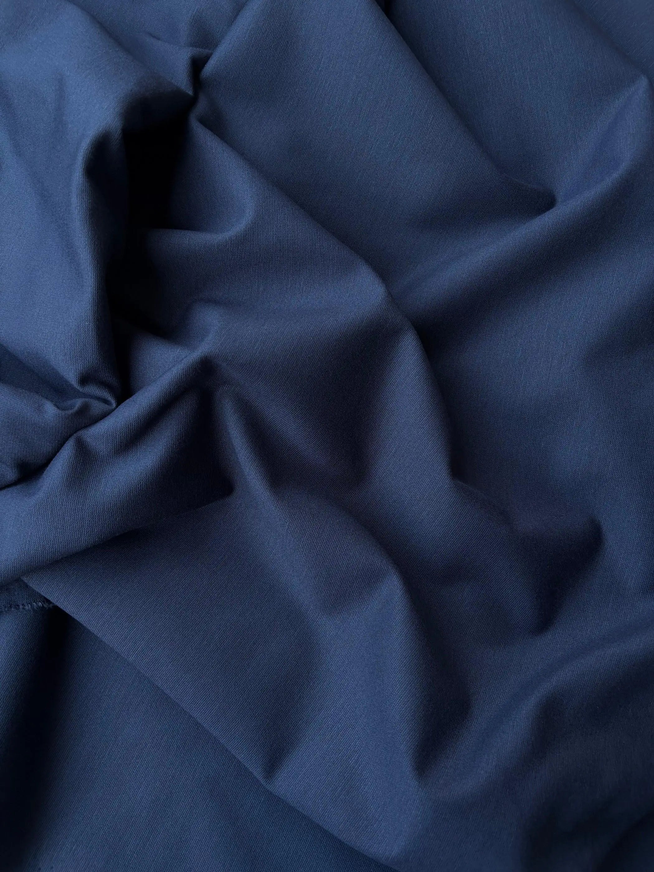 Tessuto Punto Milano Blu Medio