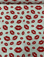 Tessuto Puro Cotone Kiss Baci