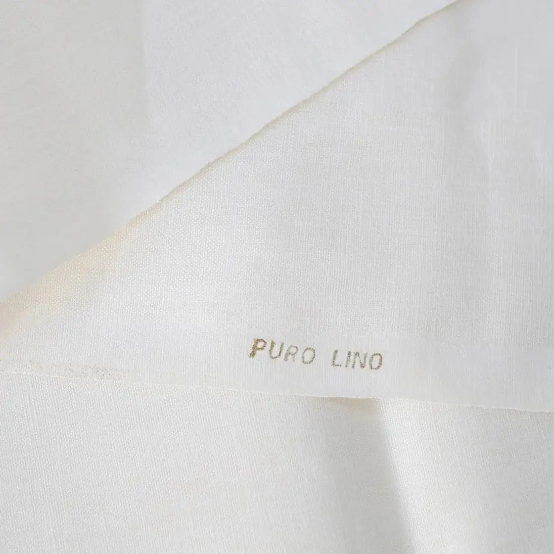 Tessuto Puro Lino 70 Bianco Ecru